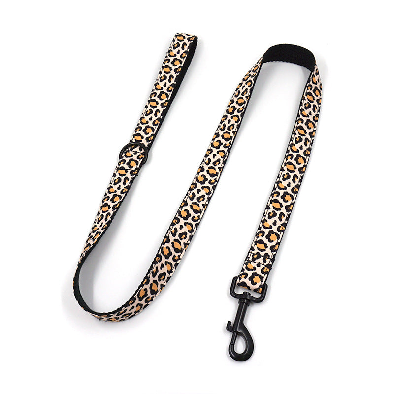 Dog Jaguar Collar & Leash Set