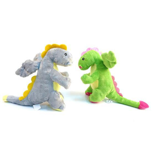 Plush Dinosaur Dog Toy