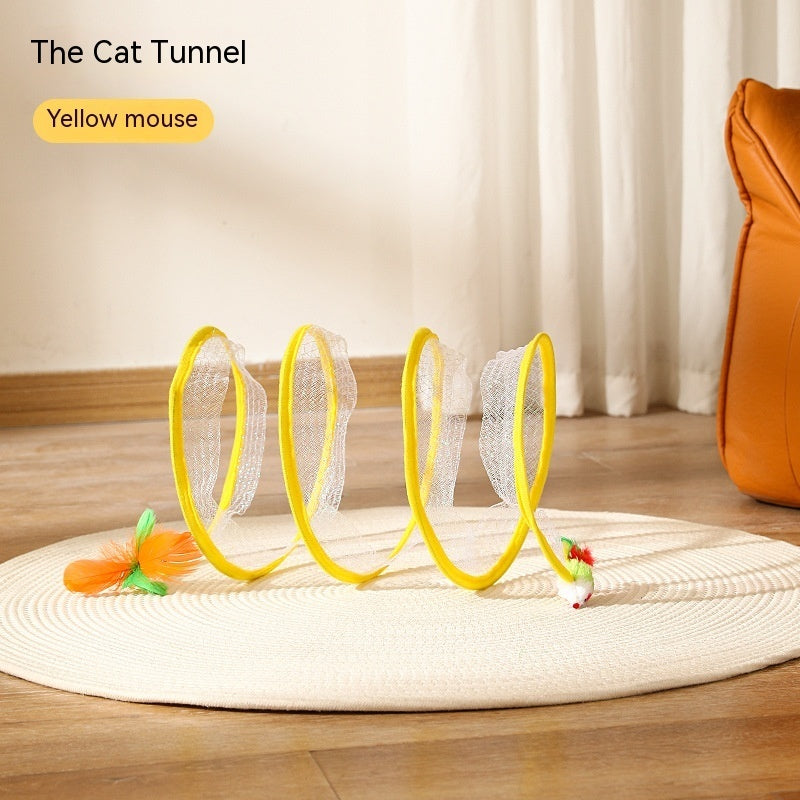 Foldable Cat Tunnel Toy