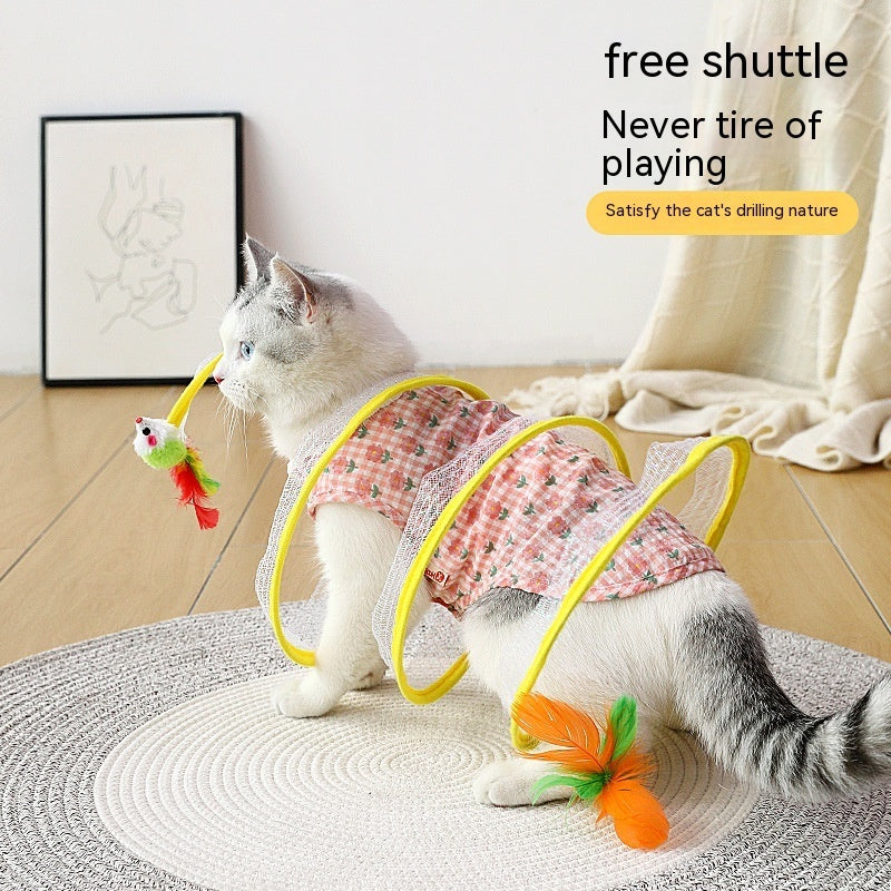 Foldable Cat Tunnel Toy