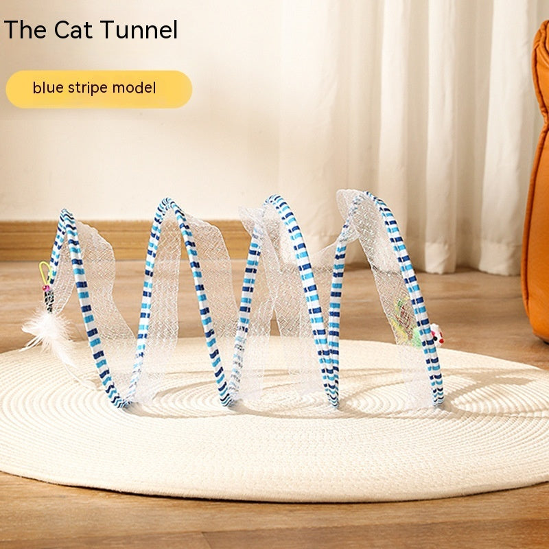 Foldable Cat Tunnel Toy