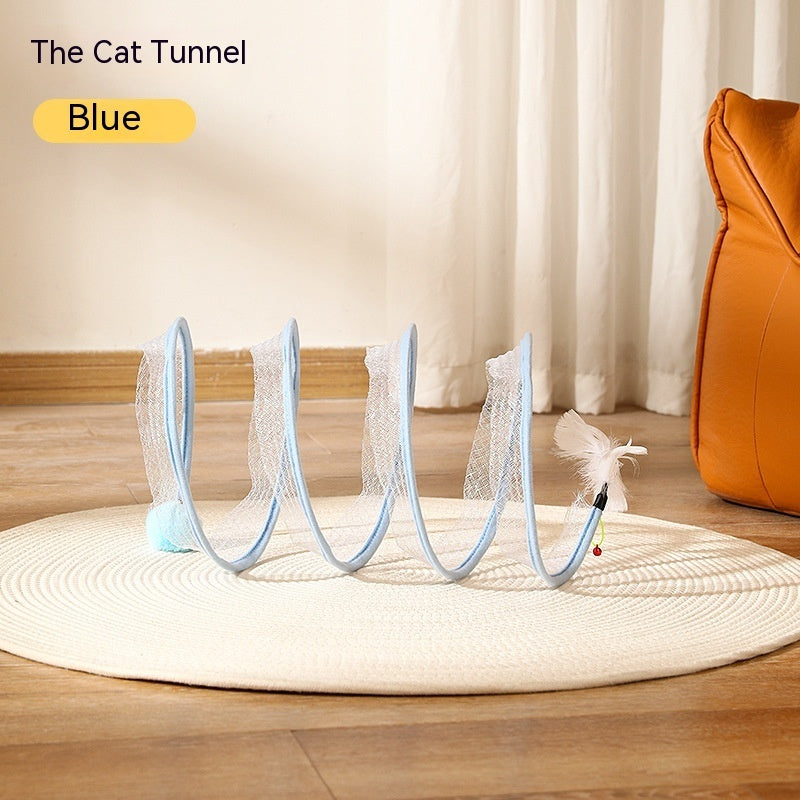 Foldable Cat Tunnel Toy